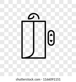 Lift vector icon isolated on transparent background, Lift logo concept