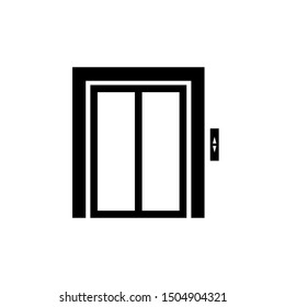 Lift vector icon isolated on white background