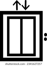 Lift vector icon. Replaceable vector design.