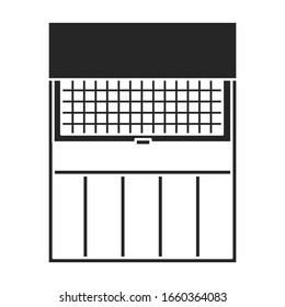 Icono de vector de elevación.Icono de vector negro aislado en el ascensor de fondo blanco.