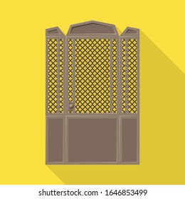 Icono de vector de elevación.Icono de vector plano aislado en elevación de fondo blanco.