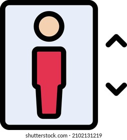 Lift Vector illustration on a transparent background.Premium quality symmbols.Stroke vector icon for concept and graphic design. 