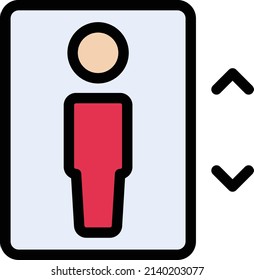 Lift Vector illustration on a transparent background.Premium quality symmbols.Stroke vector icon for concept and graphic design. 