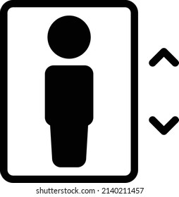Lift Vector illustration on a transparent background.Premium quality symmbols.Glyphs vector icon for concept and graphic design. 