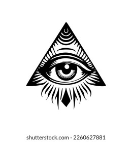 Lift your brand with a simple all-seeing eye logo.