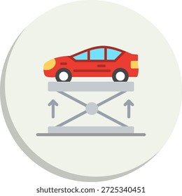 Lifter Flat Circle Style Icon