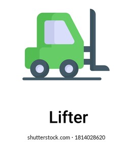 lifter flat icon, labor day flat vector design