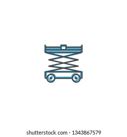 Lifter icon design. Transportation icon vector illustration