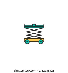 Lifter icon design. Transportation icon vector illustration