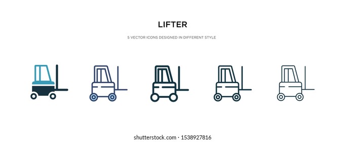 Lifter Icon Different Style Vector Illustration Stock Vector (Royalty ...