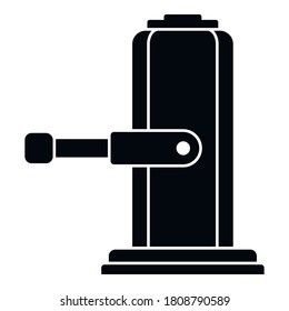 Lifter jack-screw icon. Simple illustration of lifter jack-screw vector icon for web design isolated on white background