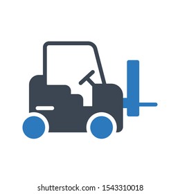 lifter vector glyph color icon 