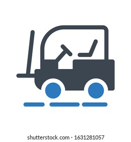 lifter vector glyph color icon 