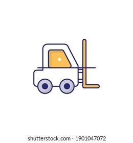 Lifter vector icon style illustration. EPS file 10