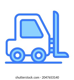 lifter vector  outline icon, blue line vector design