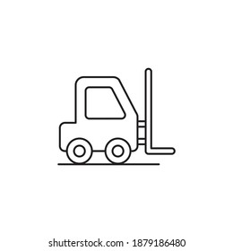 Lifter Vector Outline Icon Style Illustration. EPS 10 File 