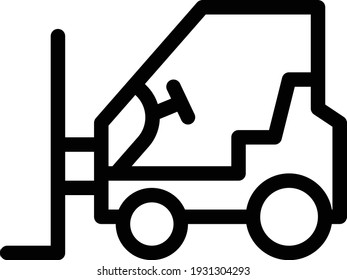 lifter vector thin line icon