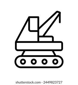 Lifter Vehicle icon, vehicle, lift, transport, crane, editable vector, pixel perfect, illustrator ai file