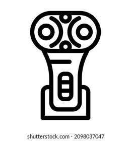 lifting apparatus device line icon vector. lifting apparatus device sign. isolated contour symbol black illustration