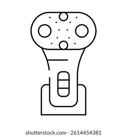 lifting apparatus device line icon vector. lifting apparatus device sign. isolated contour symbol black illustration
