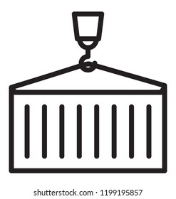 Lifting beam eot crane icon