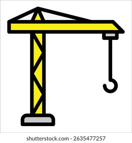Elemento de ícone de guindaste de elevação para design
