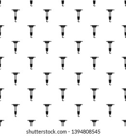 Lifting crane pattern seamless vector repeat geometric for any web design