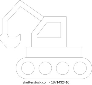 Lifting crane. Vector Icon 