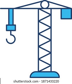 Grúa de elevación. Icono de vector 