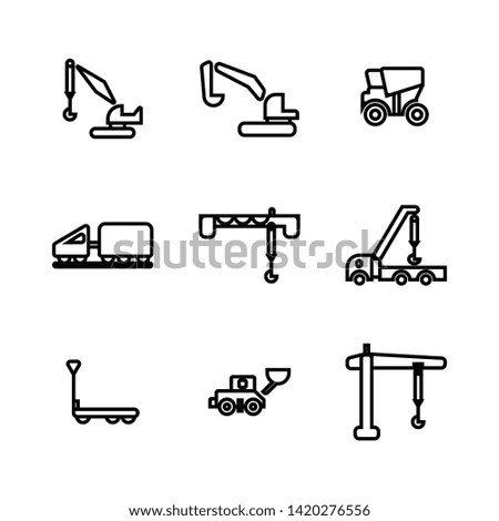 lifting equipment simple icon design