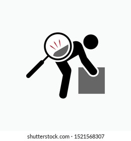 Lifting Hazard Icon - Vector, Sign and Symbol for Design, Presentation, Website or Apps Elements.