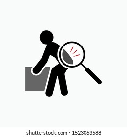 Lifting Hazard Icon - Vector, Sign and Symbol for Design, Presentation, Website or Apps Elements.