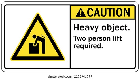 Lifting instruction sign and labels