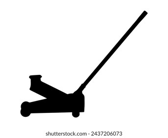 Lifting jack silhouette vector art