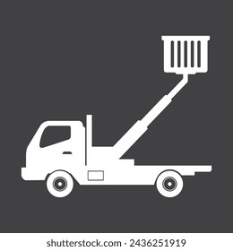 Lifting machine icon vector illustration symbol design