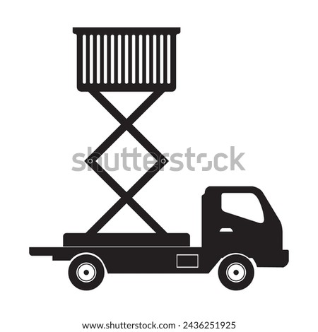 Lifting machine icon vector illustration symbol design