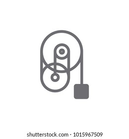 lifting machine symbol logo vector