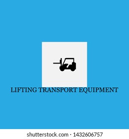 lifting transport equipment icon sign signifier vector