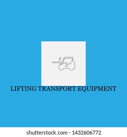 lifting transport equipment icon sign signifier vector