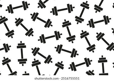 Lifting weights icons vector background.