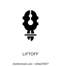 Liftoff icon. Liftoff symbol design from Astronomy collection.