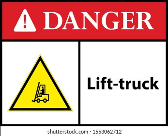 Lifttruck Truck Sign Vector Illustration Eps Stock Vector (Royalty Free ...