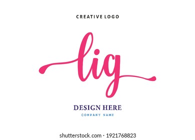 LIG lettering logo is simple, easy to understand and authoritative