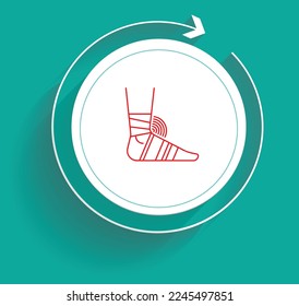 Ligament Tear Icon vector design