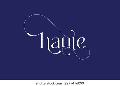 ligature haute signature minimalist logo