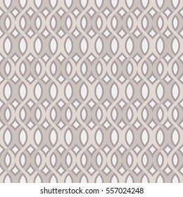 Ligature ornament pattern. Seamless vector background.
