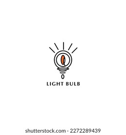 Ligh tbulb Logo Template. Electricity Illustration