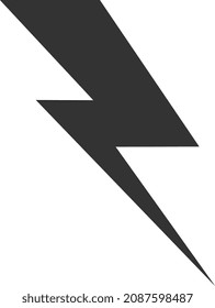 Lighning bolt icon. Flash sign. Electricity symbol