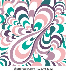 lighr colors seamless liquid pattern, girls pattern, wavy vector, abstract background with curves