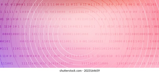 Light 0 1 digits programming code tech vector background with fluid gradient. Zero, one numbers cyber monday sale background. 0 1 digital source code. Hacker coding concept, row matrix vector